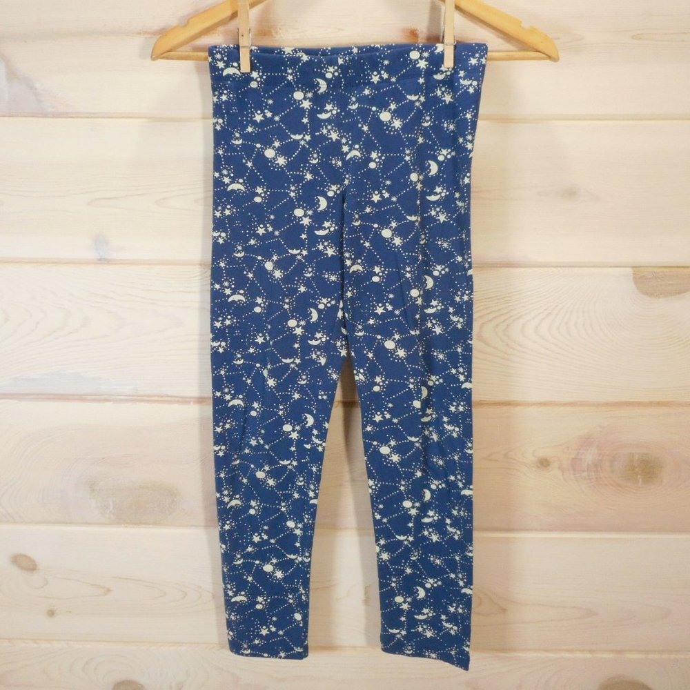 Gap Kids Leggings Youth Girl's Size L Star Constellation Navy Blue